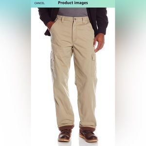 Wrangler Authentics Men's Fleece Lined Cargo Pant